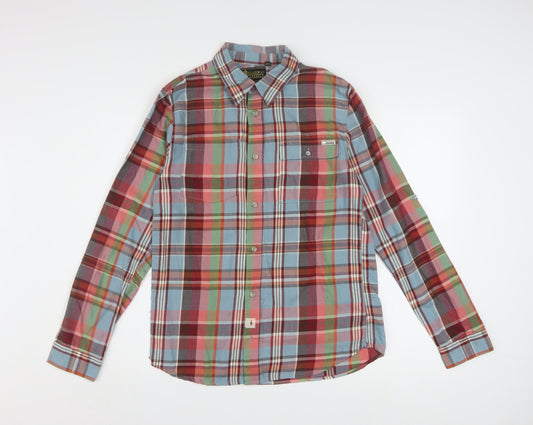 Galloway Classics Men's Multicoloured Check Long Sleeve Button-Up Shirt Size S