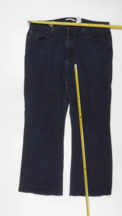 Levi's Women's Blue 516 Bootcut Jeans Size 20 Regular Fit Denim