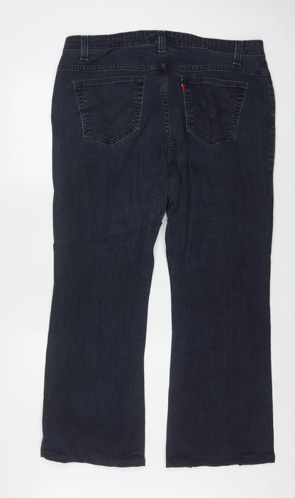 Levi's Women's Blue 516 Bootcut Jeans Size 20 Regular Fit Denim