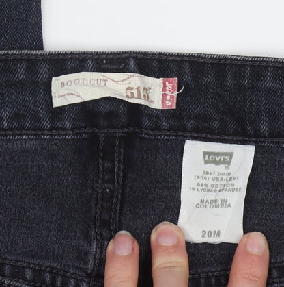 Levi's Women's Blue 516 Bootcut Jeans Size 20 Regular Fit Denim