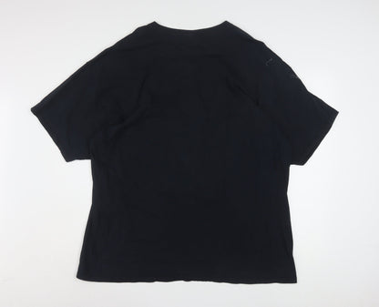 Fruit of the Loom Men's Black Proud to be American Graphic T-Shirt XXL