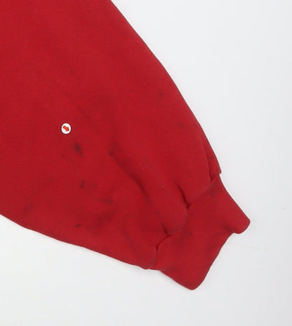 Tultex Mens Red 2XL Wisconsin Pullover Sweatshirt Vintage USA