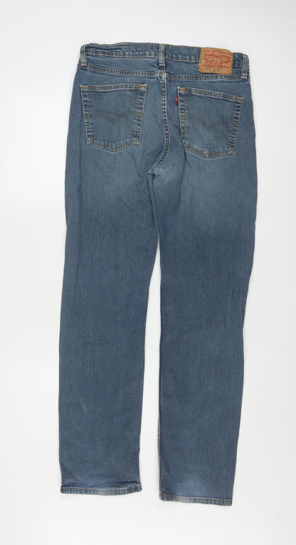 Levi's 514 Men's Blue Straight Denim Jeans W38 L32 Classic Fit