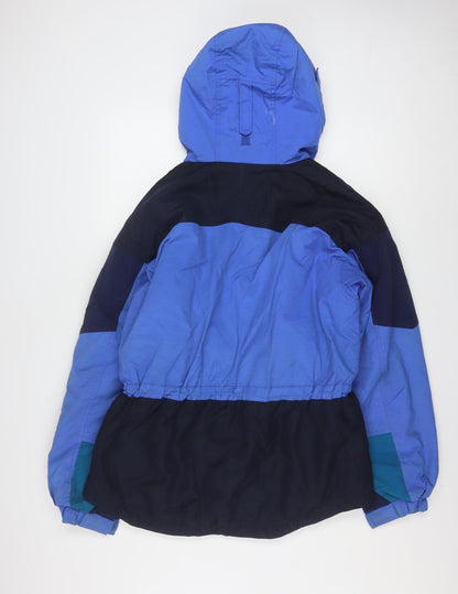Columbia Womens Blue Ski Jacket XL Hooded Lined Winter Coat