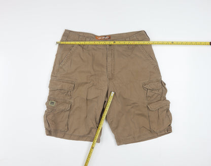 Lee Dungarees Men's Beige 34 Cargo Shorts Cotton Casual Workwear