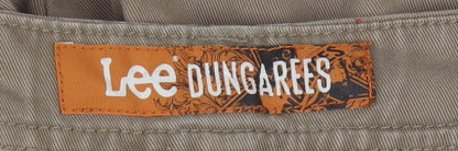 Lee Dungarees Men's Beige 34 Cargo Shorts Cotton Casual Workwear