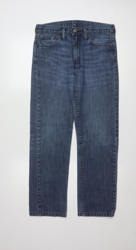 Levi's Men's Blue Straight Leg Denim Jeans W32 L32 Regular Fit