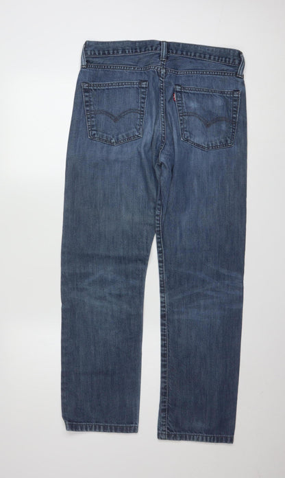 Levi's Men's Blue Straight Leg Denim Jeans W32 L32 Regular Fit