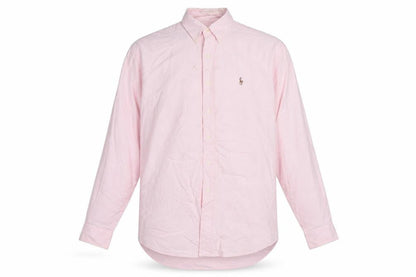 Ralph Lauren Men's Pink Cotton Oxford Button-Up Shirt 15.5 Classic Fit
