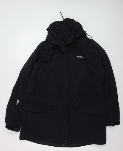 Mountain Warehouse Men's Black L Waterproof Hooded Parka Jacket