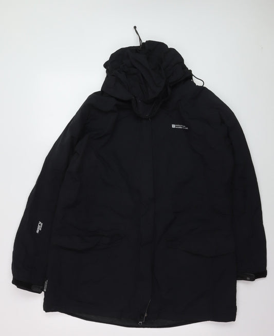 Mountain Warehouse Men's Black L Waterproof Hooded Parka Jacket