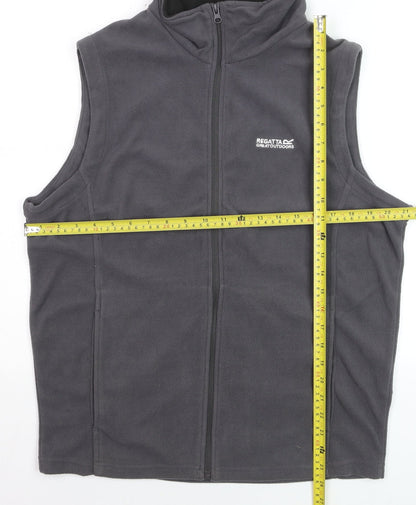 Regatta Men's Grey Fleece Bodywarmer Waistcoat M Outdoor Zip Vest