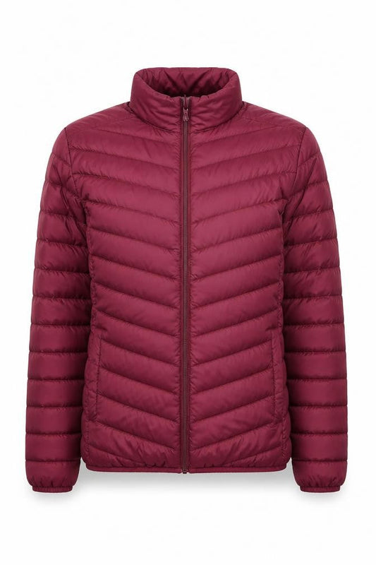 Lapasa Women's Red Puffer Jacket Size L Down Insulated Lightweight Winter Coat
