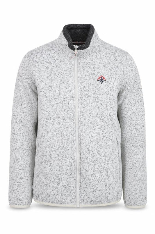 PSNG Men's Grey Full Zip Fleece Jacket Size S Outdoor Casual