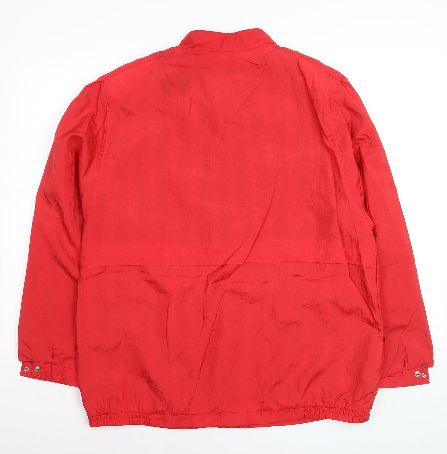 C&A Womens Red Silk Lightweight Casual Jacket Size 16