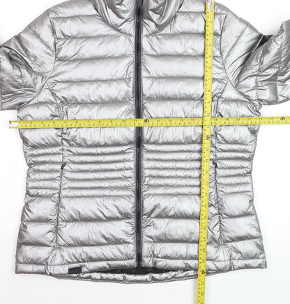 Regatta Womens Silver Puffer Jacket UK 16 Lightweight Insulated Coat