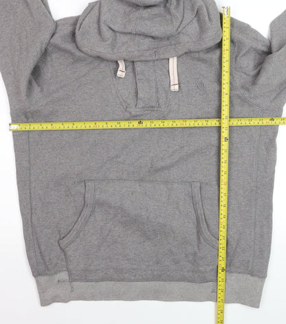 Fat Face Men's Grey XL Pullover Hoodie Cotton Casual Sweatshirt