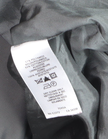 French Connection Women’s Green Fur Trim Hooded Parka Coat Size 10