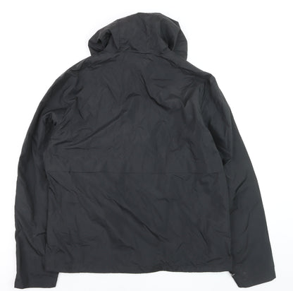 Tu Men's Black L Windbreaker Hooded Lightweight Jacket