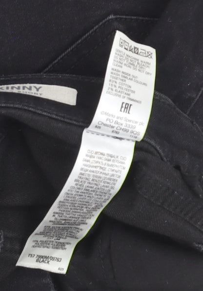 Marks and Spencer Women's Black Skinny Jeans Size 10