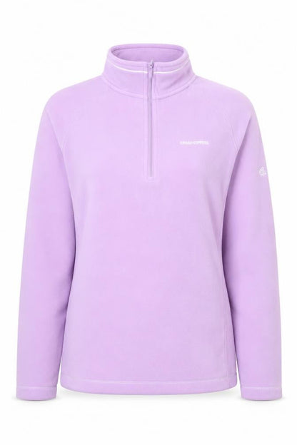 Craghoppers Women’s Purple Fleece Pullover Hoodie UK 16 Lightweight 1/2 Zip