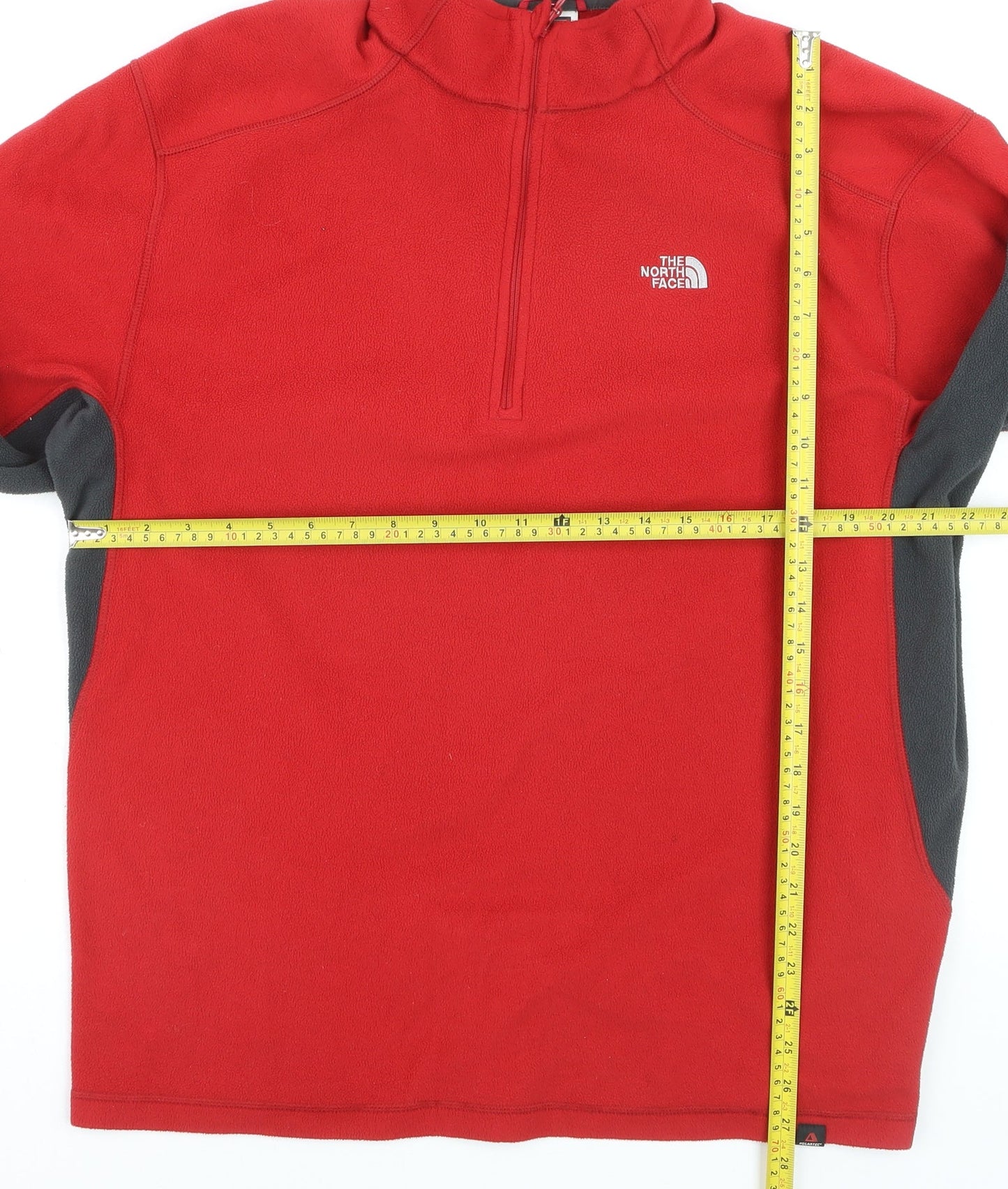 The North Face Men’s Red XL Fleece 1/4 Zip Pullover Sweatshirt