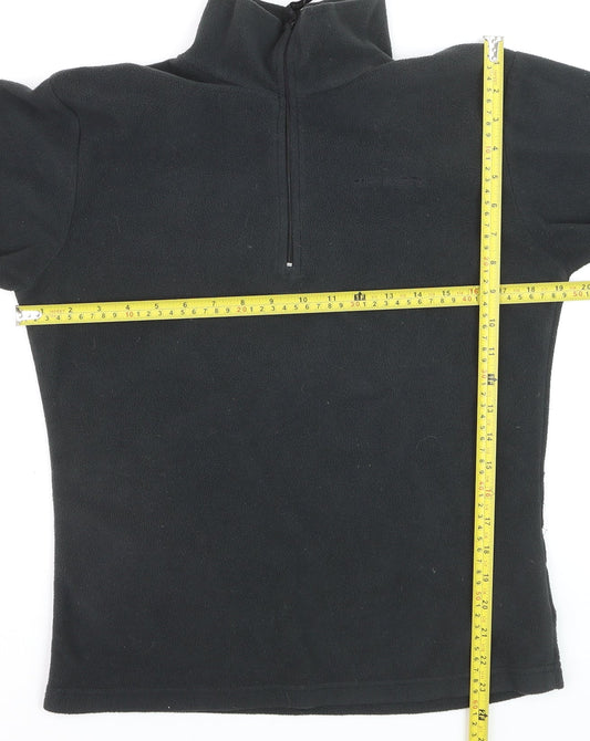 Trespass Men's Black Fleece Half Zip Pullover Sweatshirt M
