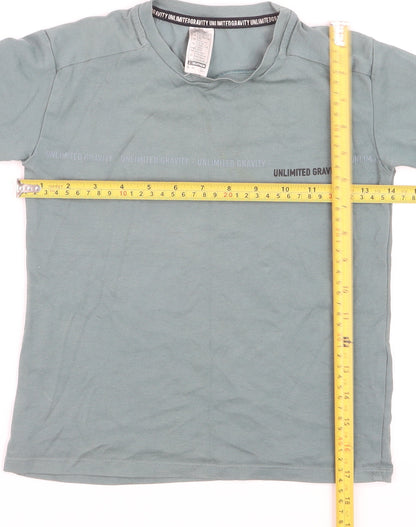 Decathlon Boys Green 5-6 Years Short Sleeve Cotton T-Shirt