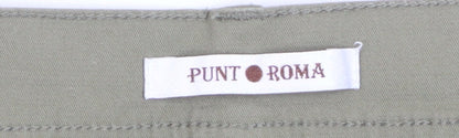 Punt Roma Women’s Green Straight Jeans Size 20 Regular Fit