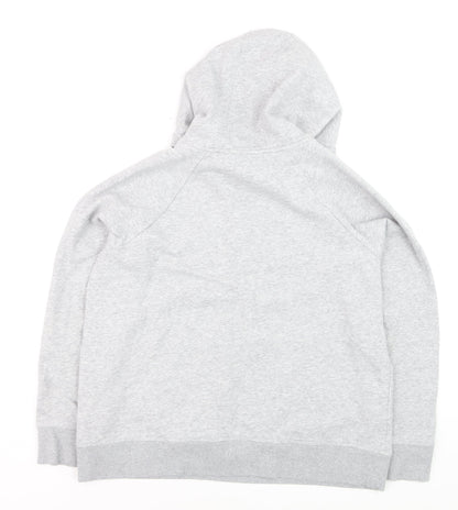 Under Armour Mens Grey Pullover Hoodie Size L Relaxed Fit Sportswear