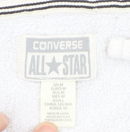 Converse Boys Grey Full Zip Hoodie Size M 10-11 Years Cotton Blend
