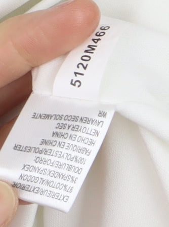 Tahari Arthur S. Levine Women White Blue Floral Sheath Dress Size 14