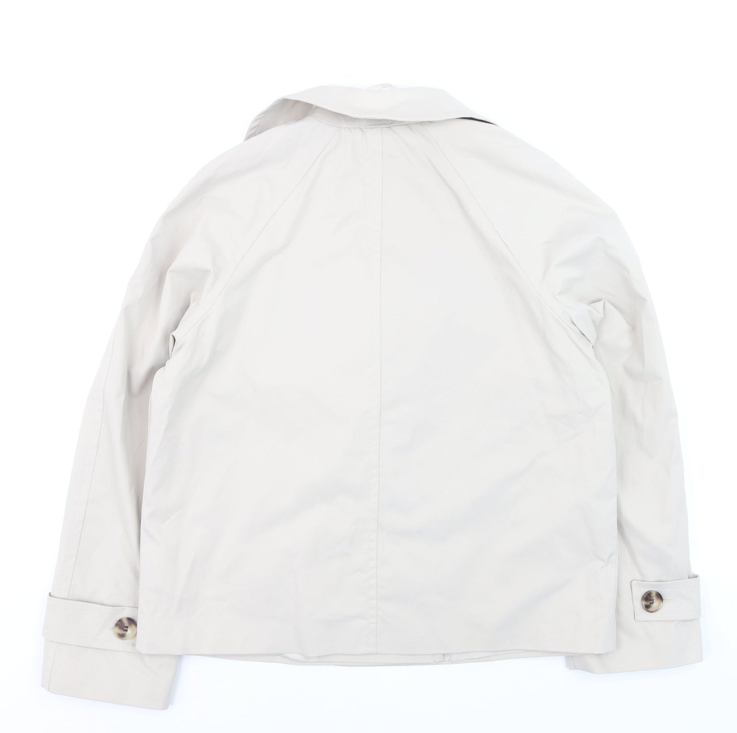 Dunnes Women’s Beige Short Trench Coat Size S Classic Style