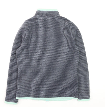 Weird Fish Womens Navy Size 12 Full Zip Fleece Sweatshirt