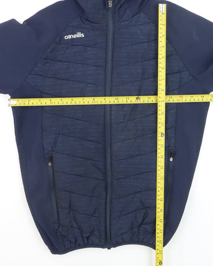 O’Neills Teens Blue Hooded Softshell Puffer Jacket Size 164