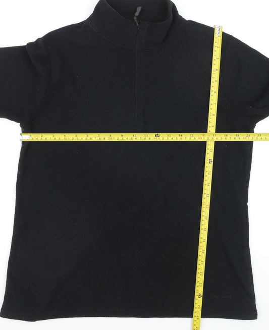Peter Storm Women's Black 1/2 Zip Fleece Pullover Size 18