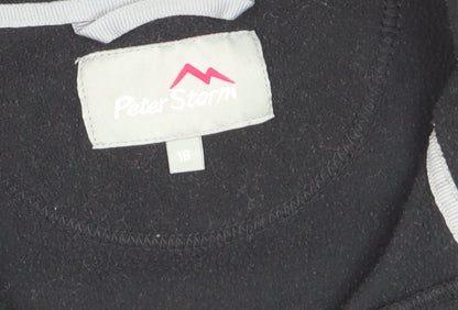 Peter Storm Women's Black 1/2 Zip Fleece Pullover Size 18