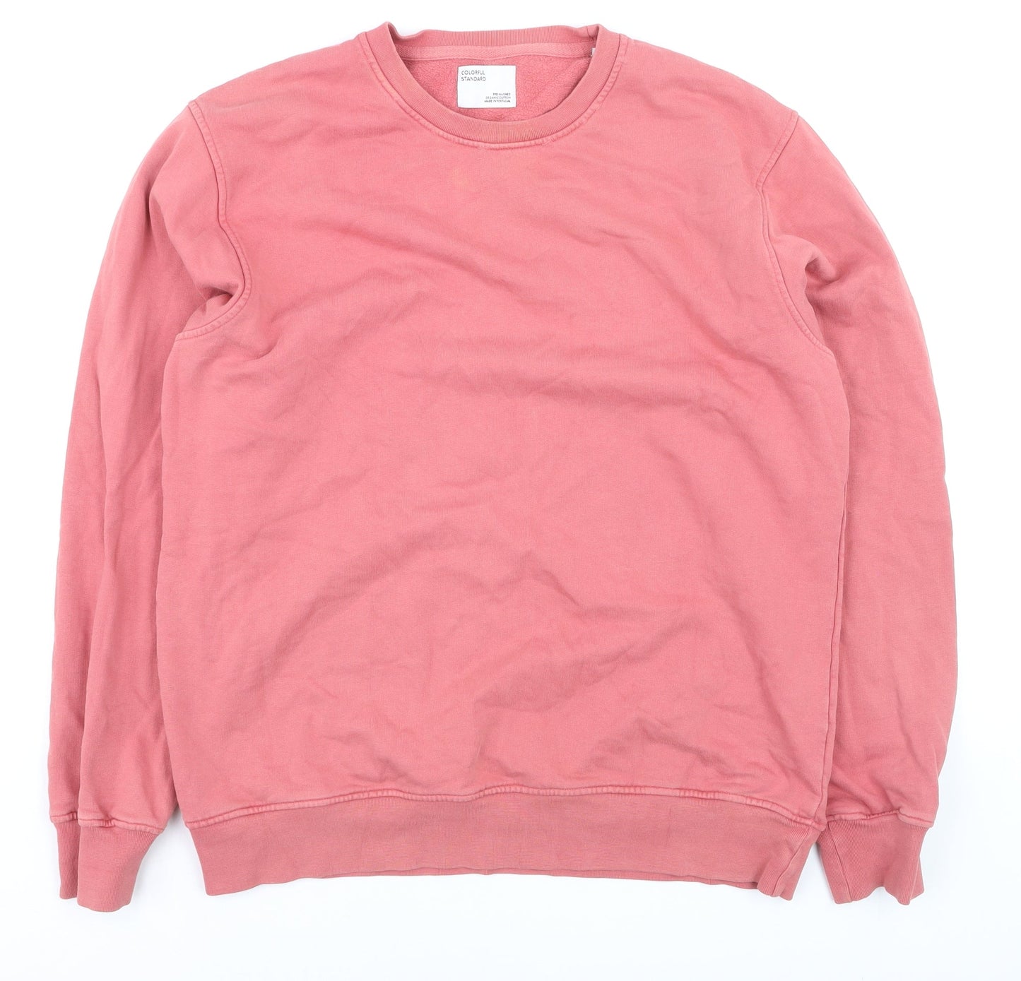 Colorful Standard Women’s Pink Organic Cotton Pullover Sweatshirt L