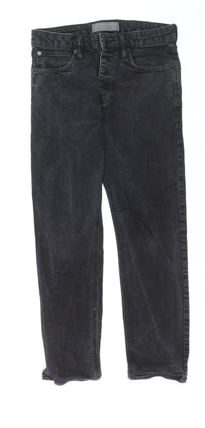 French Connection Womens Black Slim Straight Jeans Size S