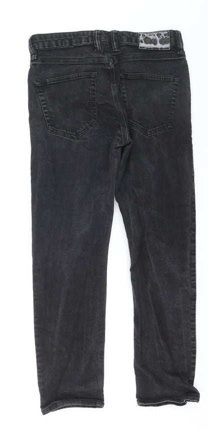 French Connection Womens Black Slim Straight Jeans Size S