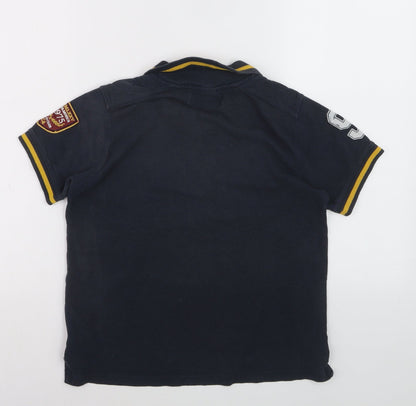 Santa Monica Polo Club Boys Blue 8-9 Years Embroidered Polo Shirt