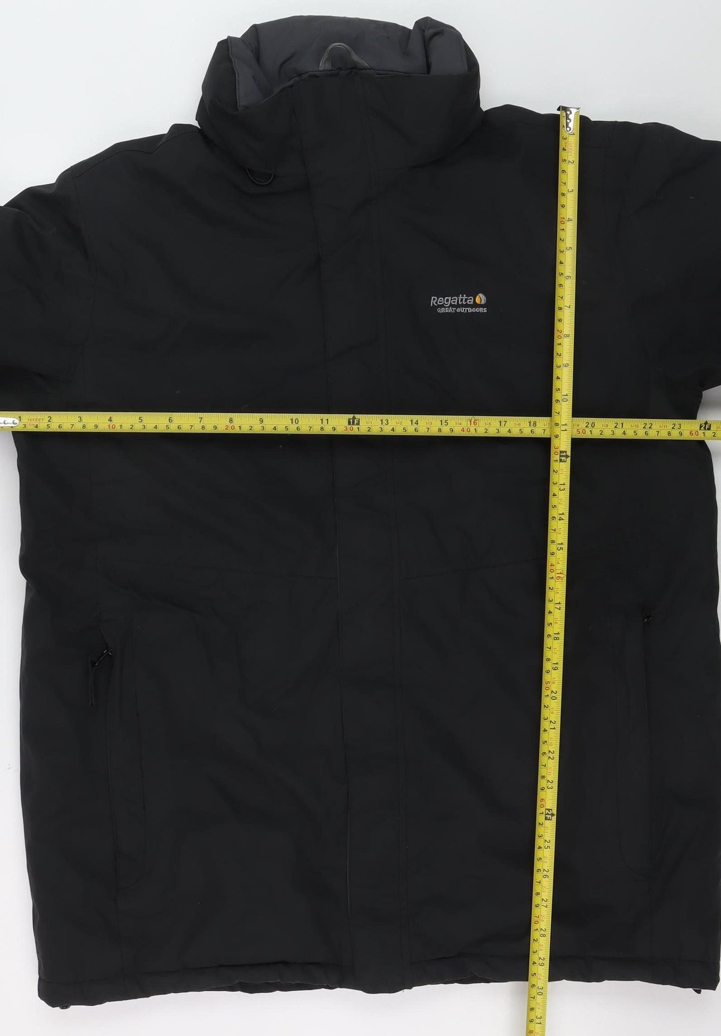 Regatta Mens Black L Waterproof Hydrafort Hooded Parka Jacket