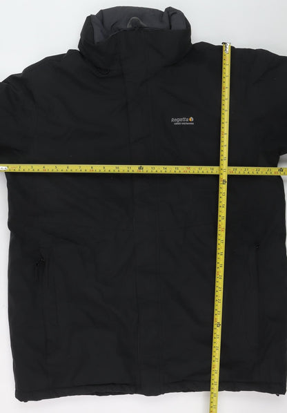 Regatta Mens Black L Waterproof Hydrafort Hooded Parka Jacket