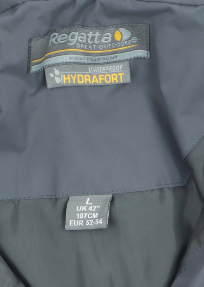 Regatta Mens Black L Waterproof Hydrafort Hooded Parka Jacket