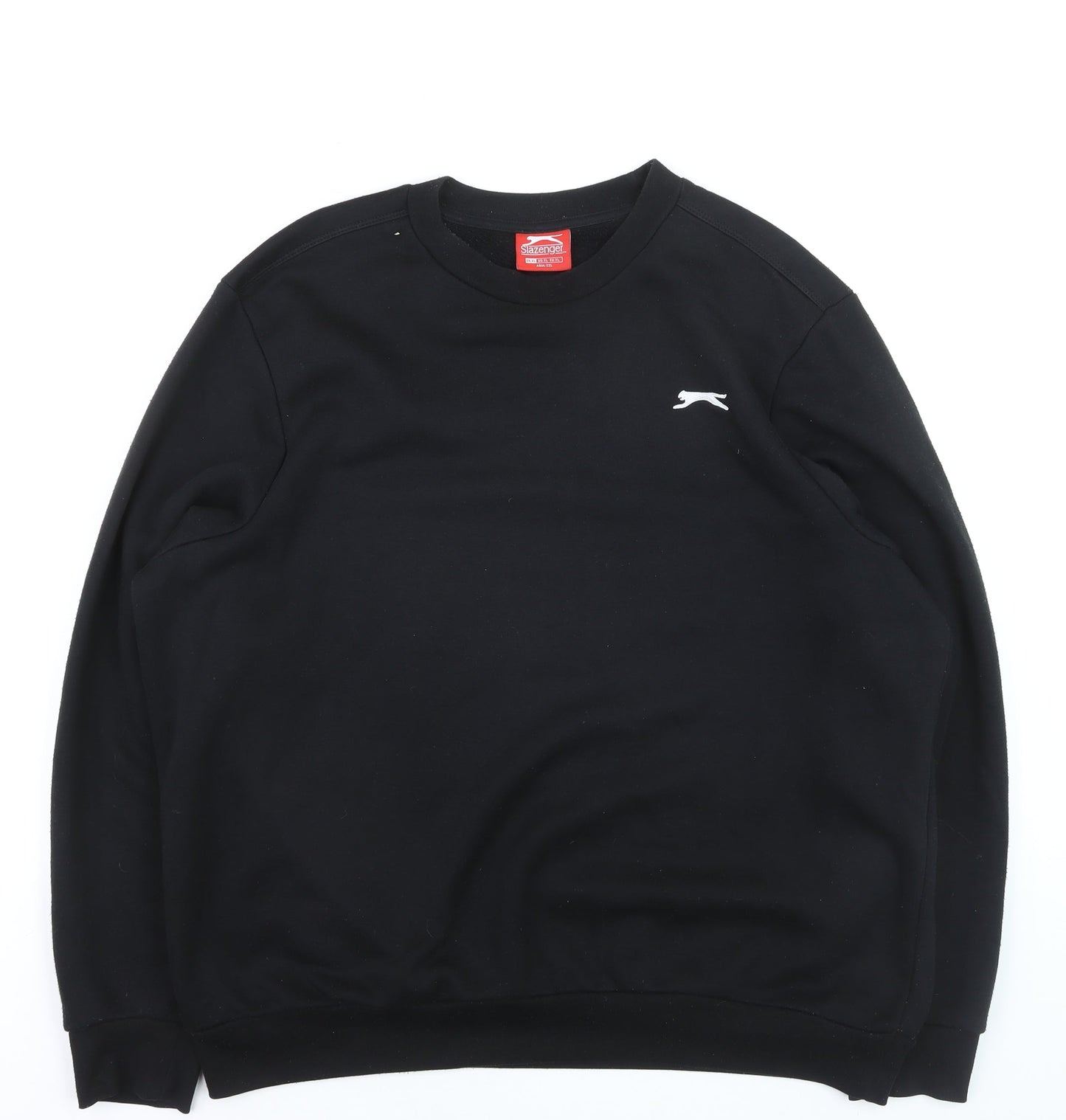 Slazenger Men's Black XL Pullover Sweatshirt Crew Neck Fleece