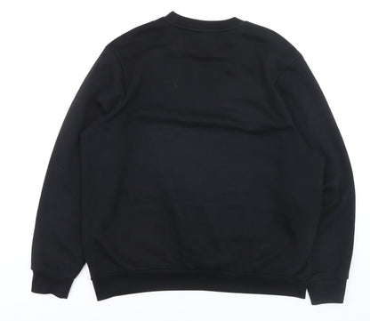 Slazenger Men's Black XL Pullover Sweatshirt Crew Neck Fleece