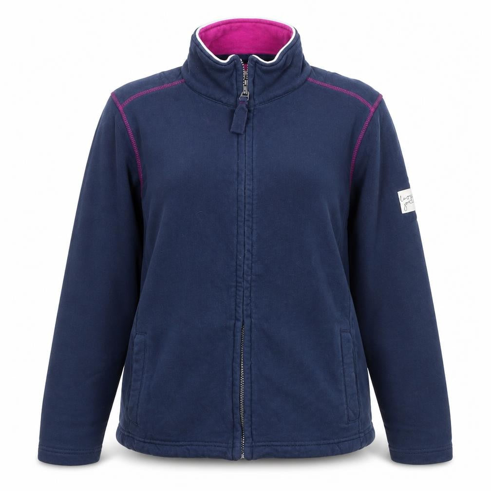 Lazy Jacks Women’s Blue Cotton Zip Jacket Size 10