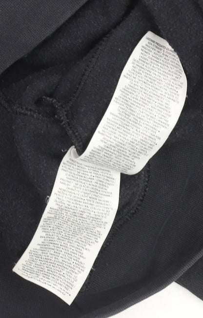 Nike Women's Black Small Pullover Sweatshirt Crew Neck Logo Classic Fit