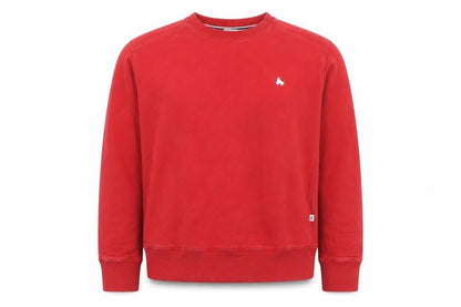 Money Women Red Crew Neck Pullover Sweatshirt L Cotton Blend