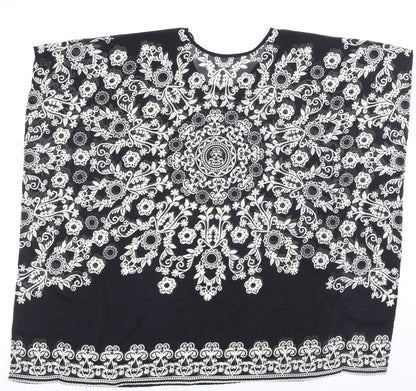 St. Bernard for Dunnes Women’s Black Floral Tunic Blouse Size L